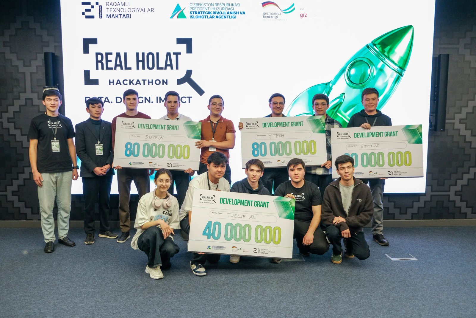 “Real holat” hakatoni g‘oliblari taqdirlandi
