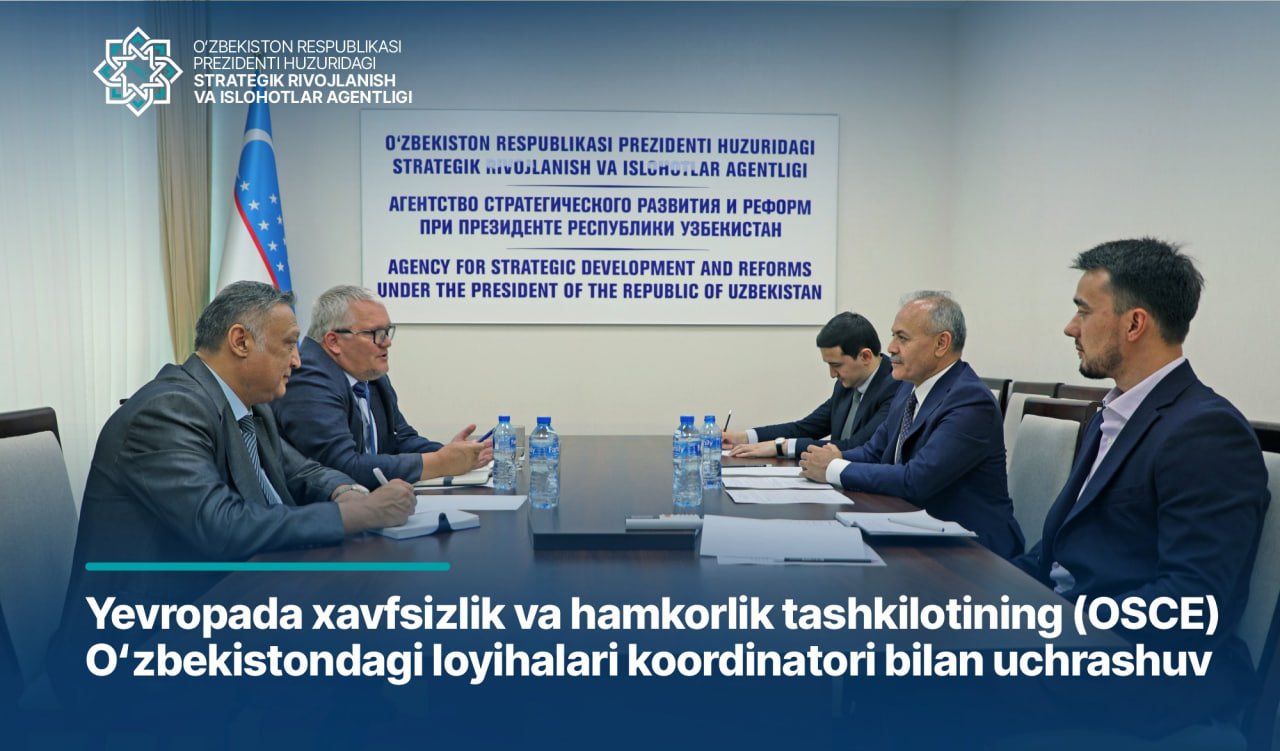 Yevropada xavfsizlik va hamkorlik tashkiloti loyihalari koordinatori bilan uchrashuv