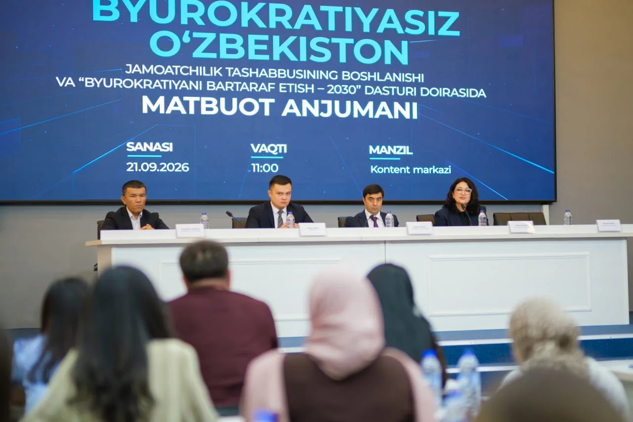 Byurokratiyasiz O‘zbekiston — taklifingiz islohotga aylanadi!